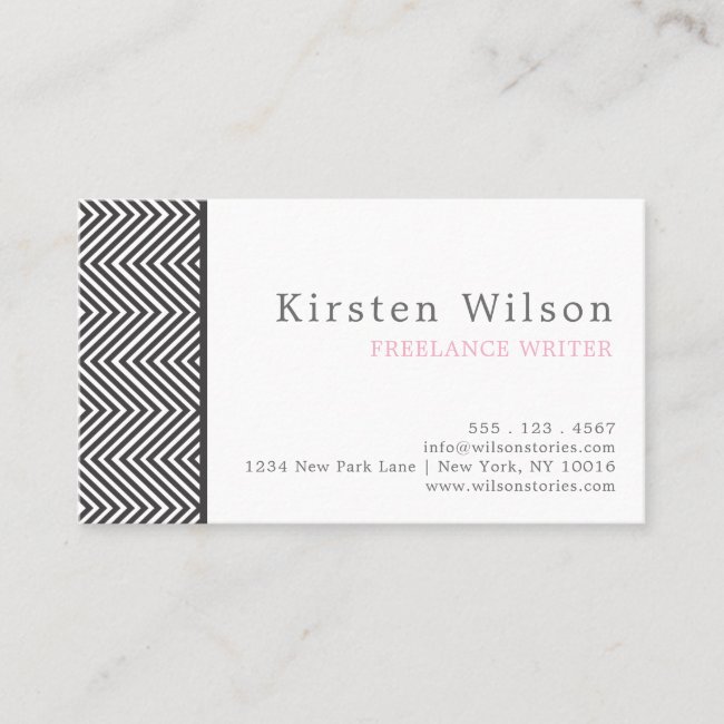 Black and White Abstract Chevron Pattern