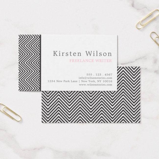 Black and White Abstract Chevron Pattern