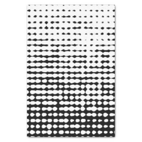 Black and White Abstract Dots Tissue Paper