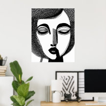 Black and White abstract drawing