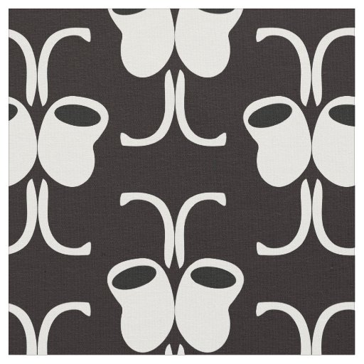 Black and White Abstract Fabric