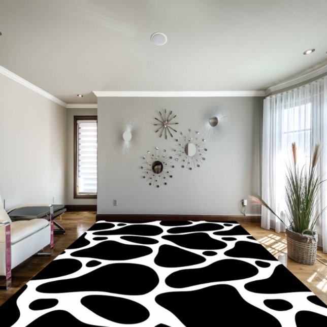 Black and White Abstract Geraffe Pattern Rug (Creator Uploaded)
