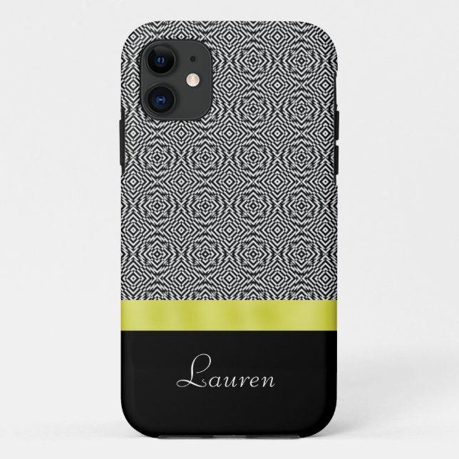 Black and White Abstract Gold iPhone 5 Case (Back)
