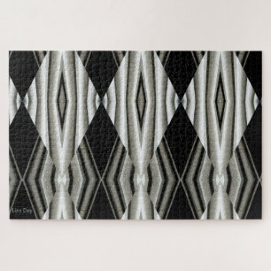 Black and White Abstract Jigsaw Puzzle