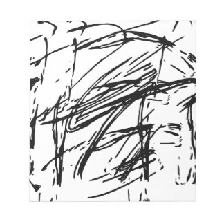 Black and white abstract notepad