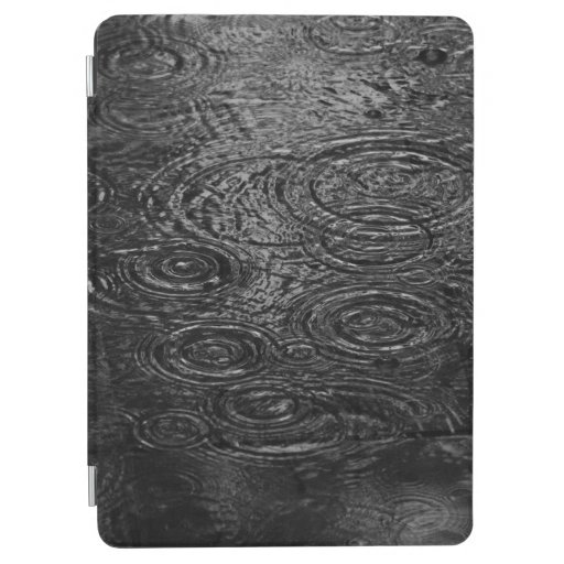BLACK AND WHITE ABSTRACT PAINTING iPad AIR COVER