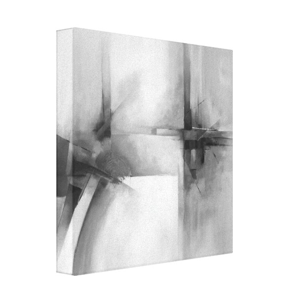 Abstract Black And White Canvas Art & Prints | Zazzle