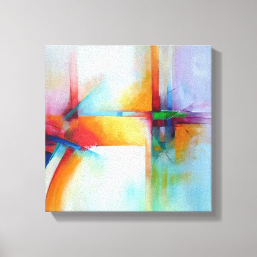 Black And White Abstract Painting Modern Artwork Canvas Print