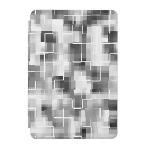 Black and White Abstract Pattern iPad Mini Cover