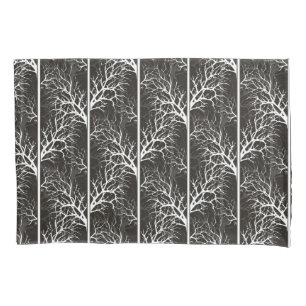 Black and white abstract pillow case