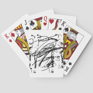 Black and white abstract poker cards