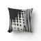 Black and white abstract Throw Pillow