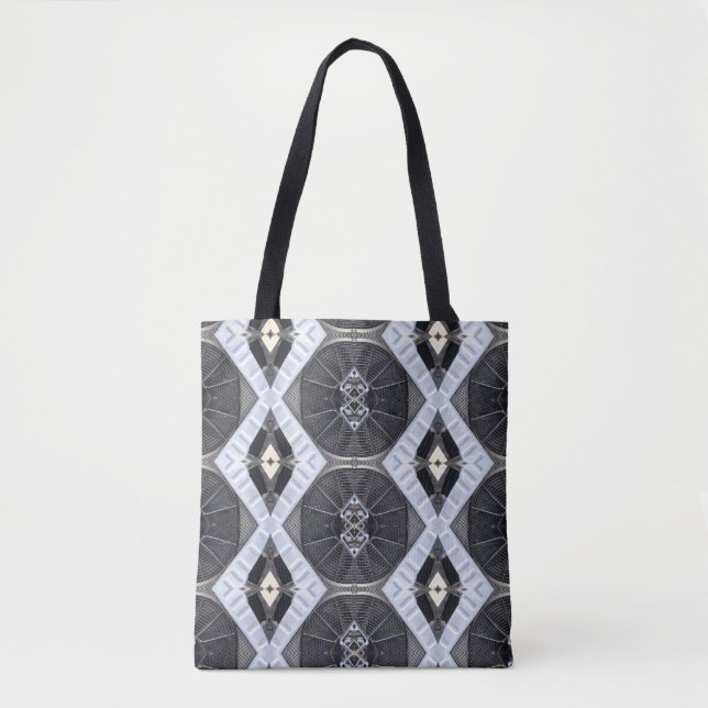 Black and white abstract tote (Front)