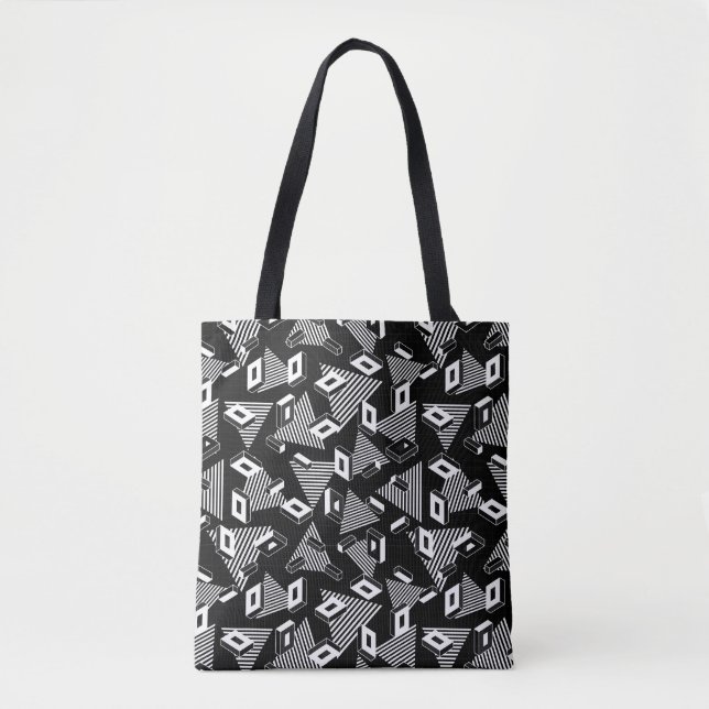 Black And White Abstract  Tote Bag (Front)