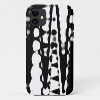 Black and white abstract waves pattern case