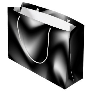 Black and White Abstract Zebra Large Gift Bag