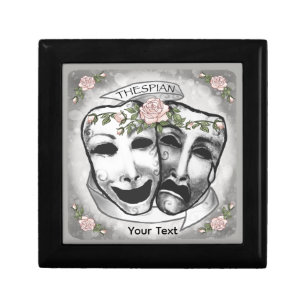 Black and White  Actor Masks Gift Box