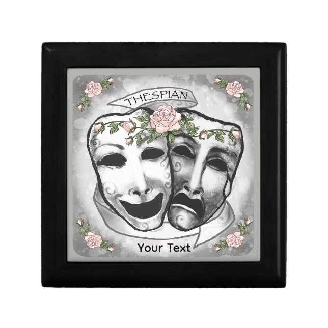Black and White  Actor Masks Gift Box (Front)