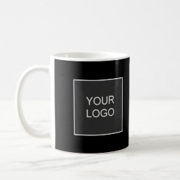 Black And White Add Your Business Company Logo Coffee Mug