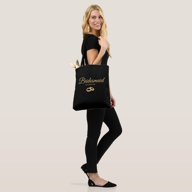 Black and White Affair-Bridesmaid Gift- Tote Bag (On Model)