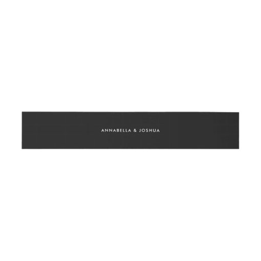 Black and White Affair Wedding Invitation Belly Band Zazzle