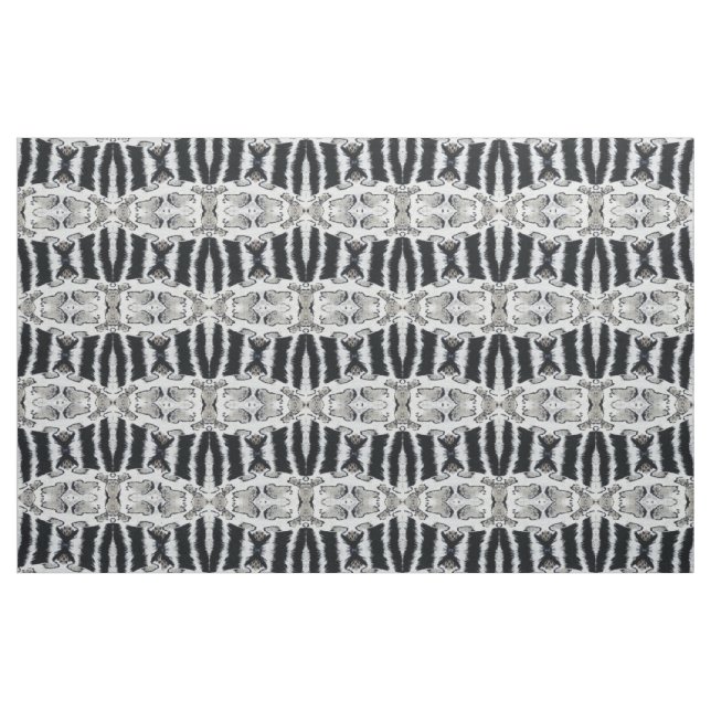 Black and White African Print Fabric (Yard)