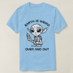 Black and White Alien T-Shirt