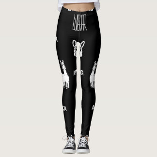 Black and White Alpaca Legging by Wighar