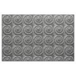 Black and white ammonite fabric