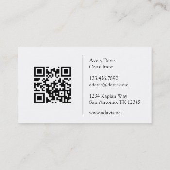 Black And White Anatomy Art Back Muscles Qr Code Business Card by vintage_anatomy at Zazzle