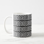 Black And White Ancient Greek Key Design Coffee Mug at Zazzle