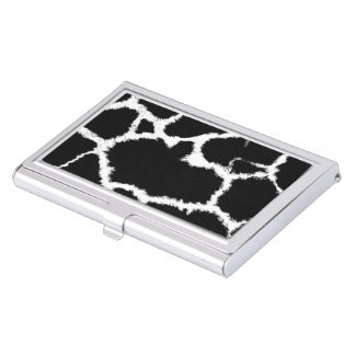 Black and White Animal Pattern Case For Business Cards