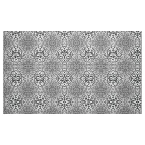 Black and White Animal Print Abstract Damask Fabric