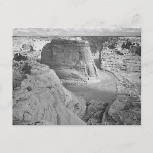 Black and White Ansel Adams Canyon Photograph Postcard