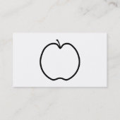 Black and White Apple. Business Card (Back)