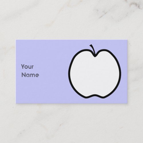 Black and White Apple. Business Card