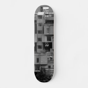 Black and White Architectural  Skateboard