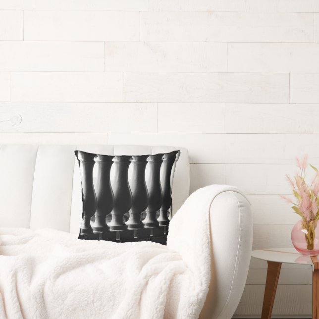 Black and White Architecture  Throw Pillow (Couch)
