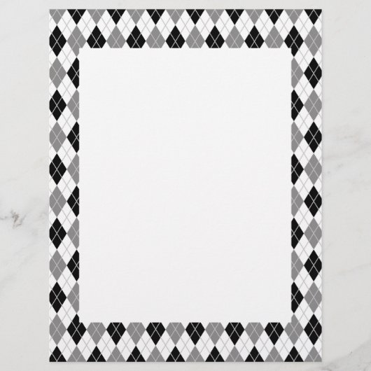 Black and White Argyle Pattern (Front)