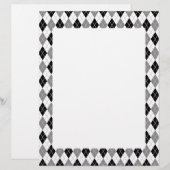 Black and White Argyle Pattern (Front/Back)