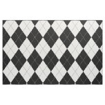 Black and White Argyle Pattern Harlequin Fabric