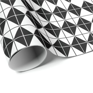 Black and White Argyle Pattern 