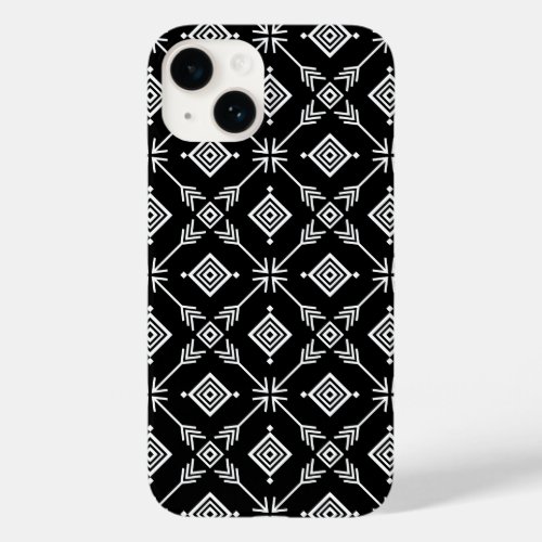 Black and White Arrow Tribal Print Case_Mate iPhone 14 Case
