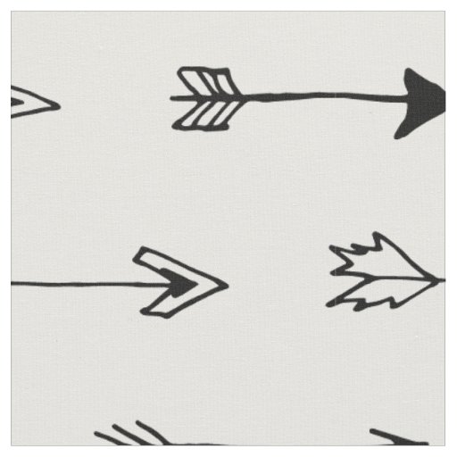 Black and white arrows. Modern scandinavian Fabric
