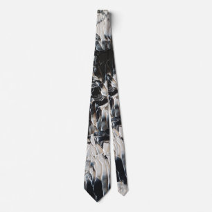 Black and White Art Deco Art Tie