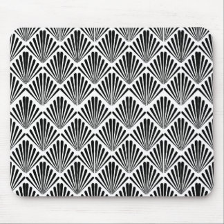Black and white Art Deco seamless pattern Mouse Pad