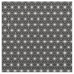Black And White Art Deco Style Triangles Pattern Fabric