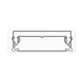Black And White Art Nouveau Frame Address Labels by ebhaynes at Zazzle