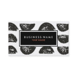 Black and White Artistic Drawing Business Card
