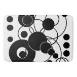 Black And White Artsy Abstract Bathroom Mat at Zazzle